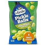 Vlasic Pickle Balls, Dill Pickle Flavored Corn Puffs, Pickleball Gift, 6.5 oz. (Pack of 6)