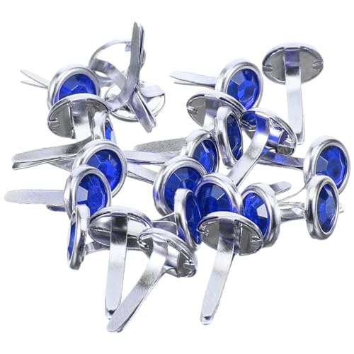 IWOWHERO 100Pcs Decorative Brads for DIY Crafts Durable Fasteners for Art Projects Easy to Use and Store for Scrapbooking and Wedding Decorations