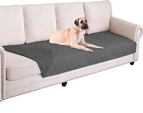 Miniatura 26 de Ameritex - Manta impermeable para cama de perro, manta reversible para muebles, cama, sofá (30 x 70 pulgadas, color gris y gris oscuro)