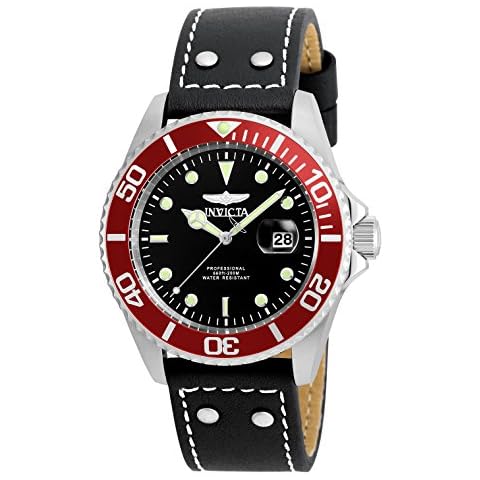 Invicta 22073 Pro Diver Men's Wrist Watch Stainless Steel Quartz Black Dial Cover