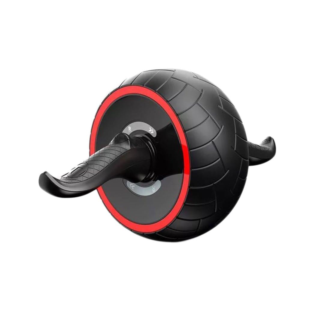Ruota Addominali Fitness Gomma Antiscivolo per Allenamento Core Trainer Addominali Silenzioso e Palestra Effettivo e Brucia Grassi