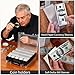 Coin Collector Case Holder with 141 pcs Capsules with Foam Gaskets & 220 Dollar Bill Sleeve - All-in-One Coin Collection Supplies Storage Organizer Box for Secure Coin and Paper Money Display- Black
