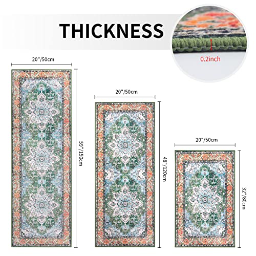 Wobubu Kitchen Mats 3 Piece Set Non Skid Soft Kitchen Rug Set Washable Easy To Clean Laundry Room Mat Runner For Bedroom Bathroom Entryway Indoor Outdoor #TOP1
