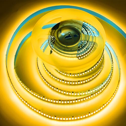 Image of LED Strip Lights,AC110-130V Dimmable 20000LM 33ft /10m SMD 2835 600 LEDs Waterproof IP44 LED Lights Strip Ribbon, More Brightness Than Low Voltage LED Strip Lights (Golden)