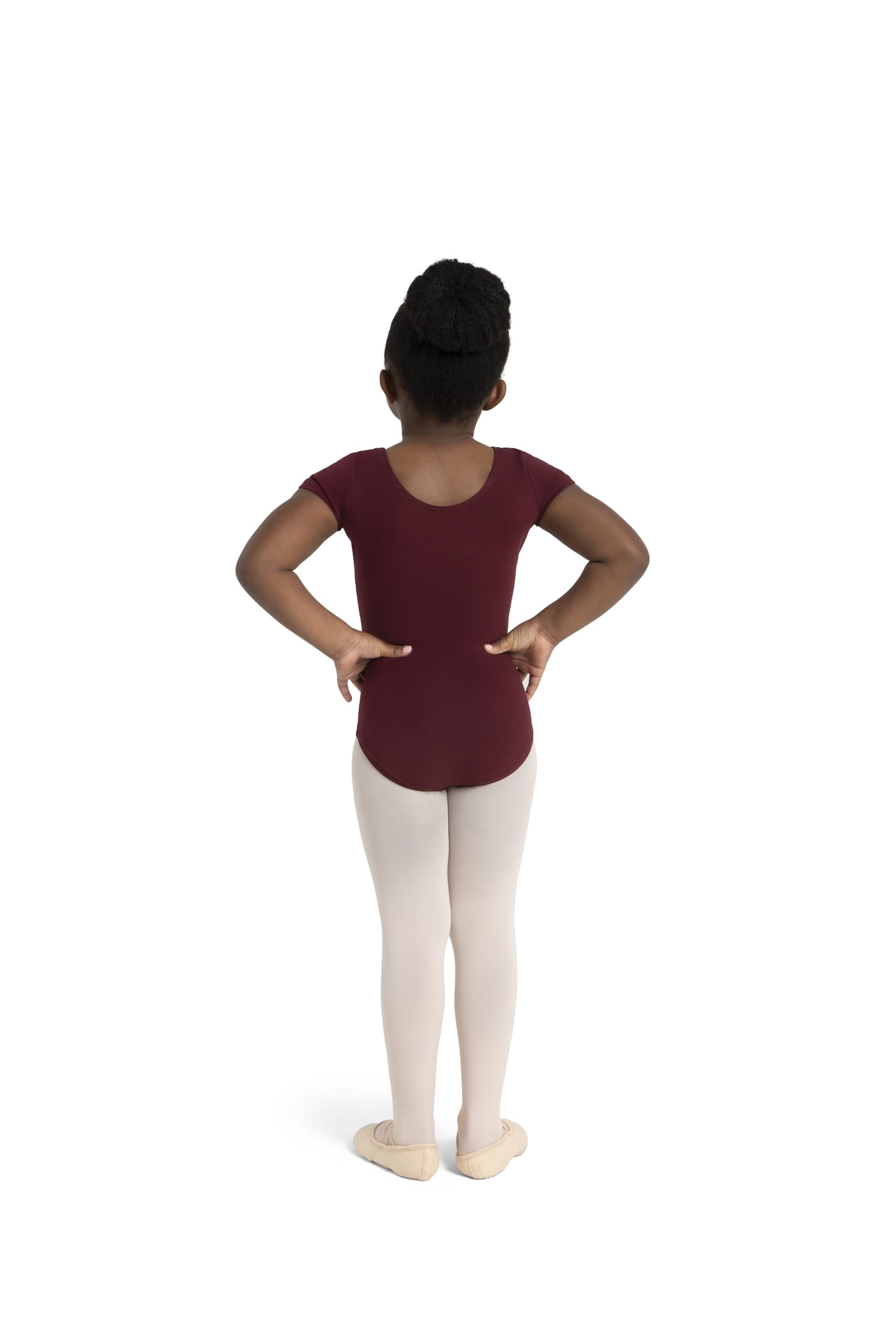 Capezio Leotardo clásico de manga corta para niñas