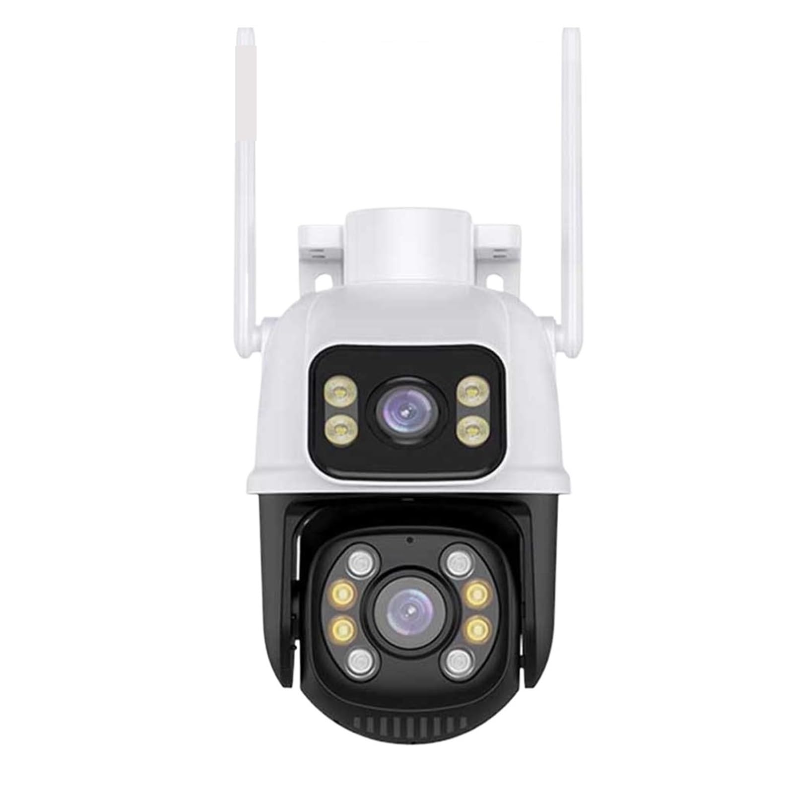 JVDDI 6MP Dual Lens Dual Screen Wifi Camera Waterproof Color IR Night Vision Auto Tracking Cloud Wifi Surveillance Cameras(ADD 64G)