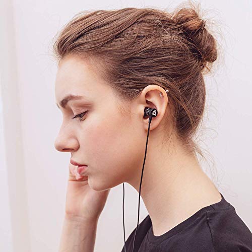 Klim™ Fusion Earbuds With Microphone + New 2022 Version + Long-Lasting Wired Ear Buds - Innovative: In-Ear With Memory Foam + Earphones With Mic And 3.5 Mm Jack - Red #TOP6