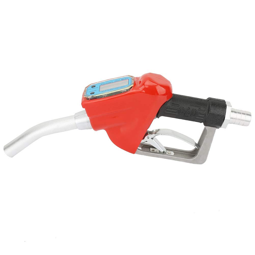Pistola Gasolio Automatica AC-15A, Pistola per carburante con ugello erogatore misuratore di flusso, per contatore Carburante Ugello, per carburante per benzina, diesel, gasolio
