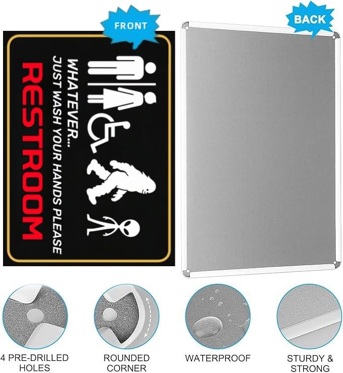 Save on Funny Alien Bathroom Sign with Code ZHENJ8O8 - Image 5