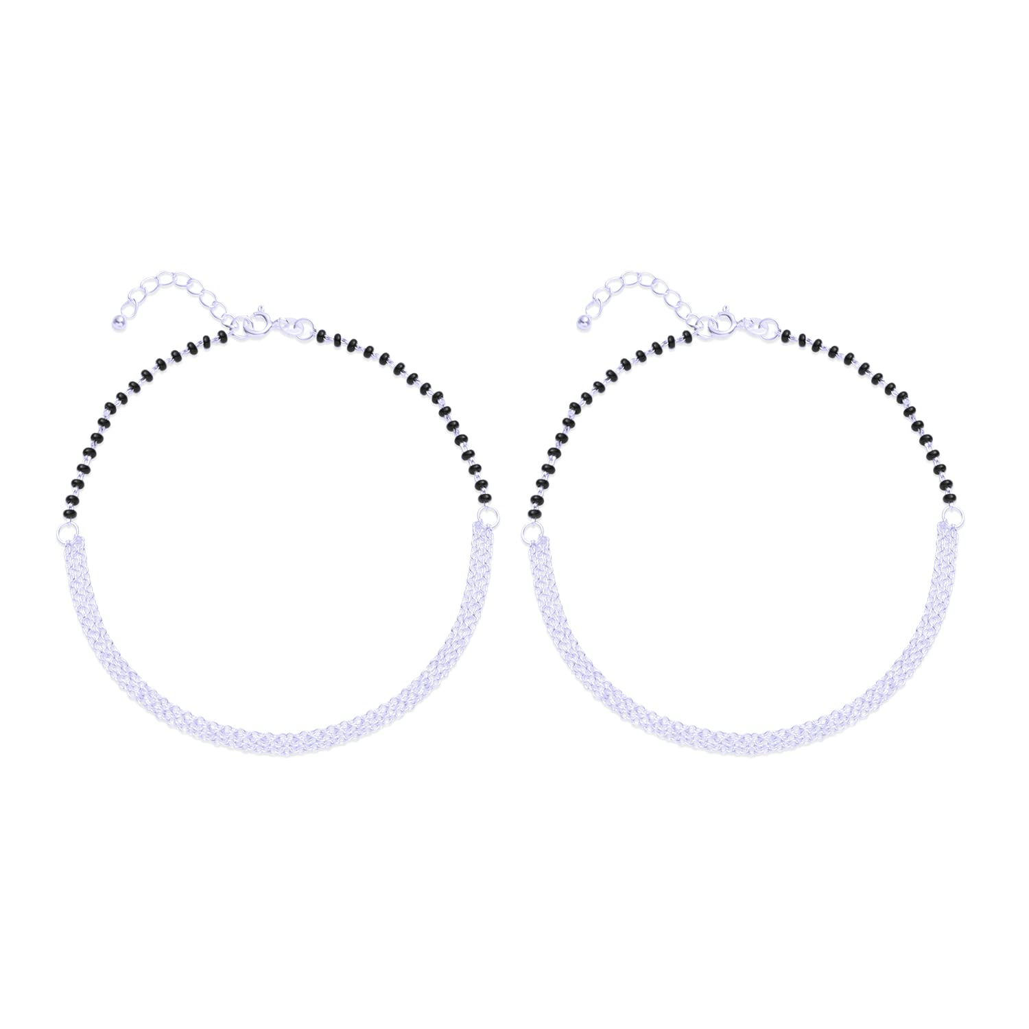 See full amazon price history chart for NEMICHAND JEWELS Pure 925 Sterling Silver Chain Black Nazariya Payal Anklet for Women NEMICHAND JEWELS Pure 925 Sterling Silver Chain Black Nazariya Payal Anklet for Women (B0BTZ62B42) Amazon Price History, Amazon Price Tracker