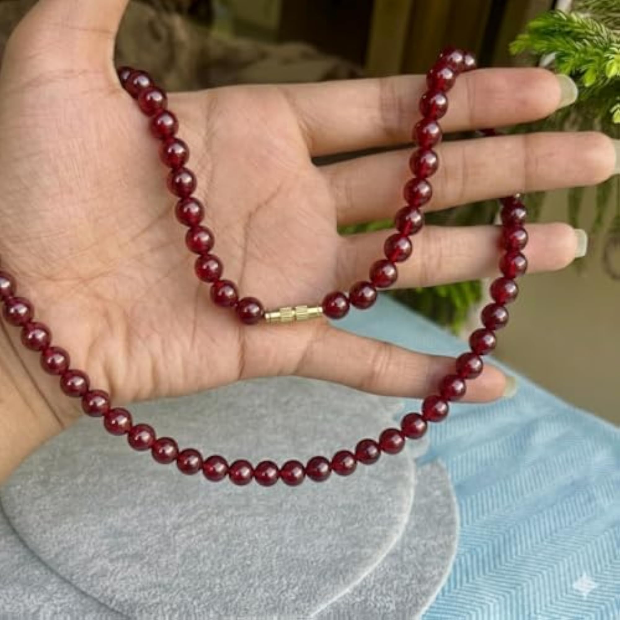 Women's Premium Pearl Moti Mala Necklace, 22 Inch