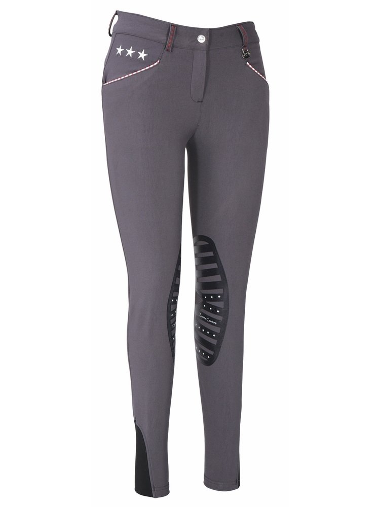 Ladies Stars & Stripes Silicone Knee Patch Breeches