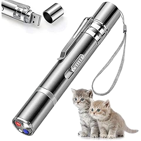 BEGRIM Cat Laser Toys Pointer for Indoor, Cat Mouse Toys Wand Red Light Pet Interactive Toys to Keep Cat Busy, for Kitten Cat Dog Chase Play Cover