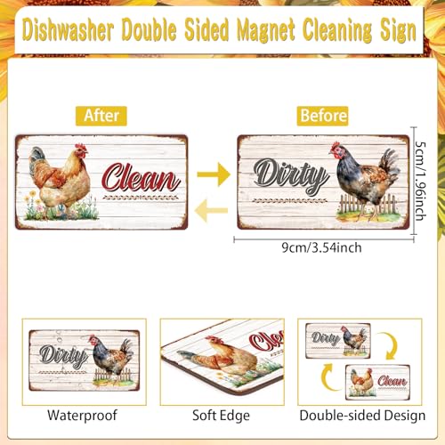 Imán para Lavavajillas Chicken Clean Dirty Cosmisun miniatura 2