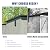 Domi 6x8FT Outdoor Resin Storage Shed with Transparent Windows & Louvered Vents, Plastic Tool Shed with Double Lockable Doors & Sloping Roof, Outside Garden Shed for Backyard, Patio, Lawn, Grey