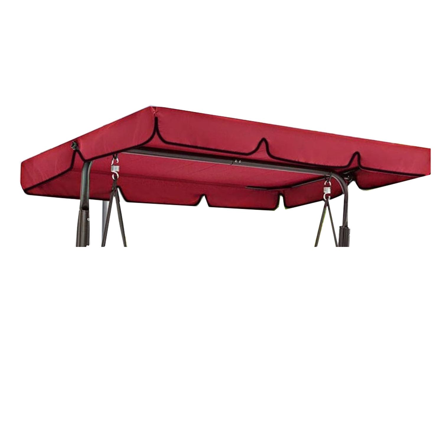 Garden Replacement Summer Swing Canopy Cover,3 Seater Replacement Canopy Swing Top Cover, Waterproof Swing Canopy Top Cover for Garden Outdoor Swing Chair Patio Bench,06,142 * 120 * 18cm