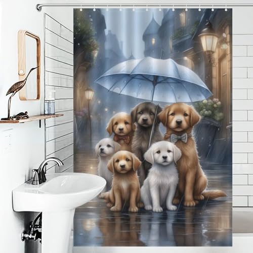 Rideau de douche imperméable lavable 122x183cm pour baignoire et douche