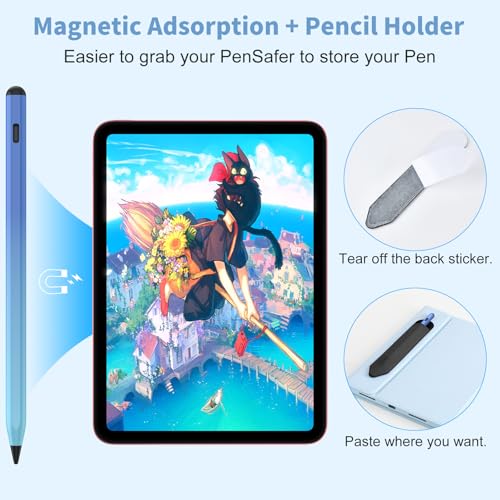 Image of COO Universal Active Stylus Pen for iOS, Android & Samsung Touch Screens | Smart Digital Stylus for Lenovo /Vivo /Mi /HUAWEI Tablets, iPhone /Samsung /Pixel Phones for Drawing, Gradient Blue