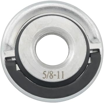 JianLing 5/8-11 Inch Flange Nut Quick Change Portable Angle Grinder Clamp Silver Pull Tab Version For Rapid Self Locking Metal Clamping Grinding Accessories Black