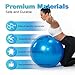 zeatly Yoga Ball Exercise Ball - Anti-Slip and Anti-Burst Workout Ball, Birthing Ball Fitness Ball with Quick Pump, Balance Ball Chair for Stability, Pregnancy and Physical Therapy