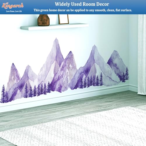 Vinilos Decorativos Montaña Acuarela Morada 3 Piezas miniatura 4