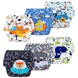 AUYAO Potty Training Pants Boy Girl Reuseable Trainer Nappies, 6 Pack Toddler Training Underwear Infants, Baby Mesh Potty Leak-Proof Cotton Training Pants Cute Baby Training Underwear Pants 2-3 Years
