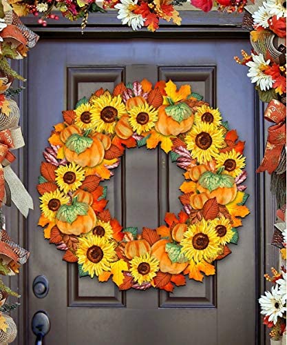 Fall Wreath Door Hanger Wall Decor