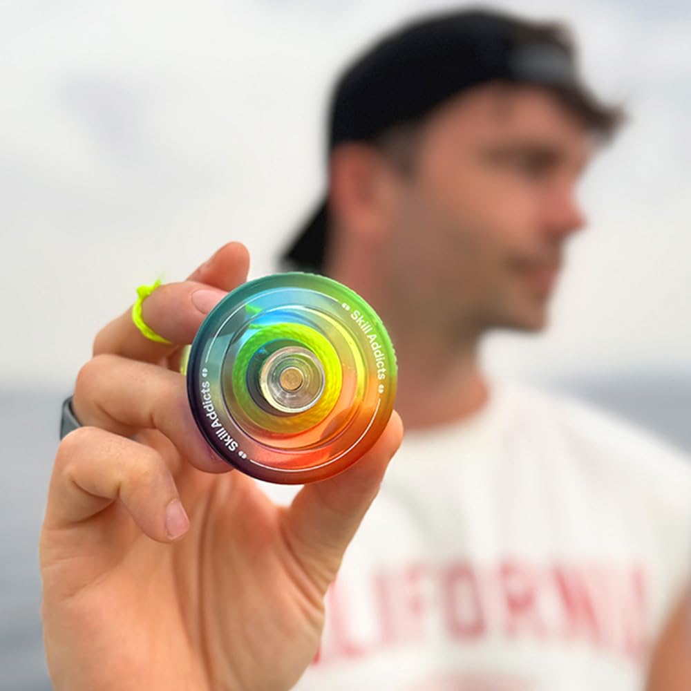 SkillAddicts Regenbogen JoJo - Responsives Trick-JoJo für Kinder