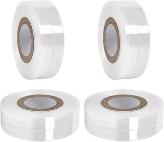 TIMESETL 4 PCS Clear Grafting Tape, Garden Grafting Tape Grafting Budding Tape Biodegradable Moisture Barrier, Stretchable Clear Grafting Film for Floral Fruit Tree and Poly Budding Tape