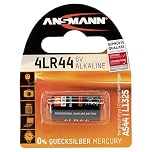 ANSMANN 4LR44 6V Alkaline Battery [Pack of 1] 4LR44/A544/4G13/L1325 Ideal For Dog Training Collars, Anti-Bark Collars, Blood Glucose Meters, Toys, Digital Cameras, Flashguns and Many More