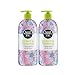 Good Virtues Co. Christmas Gift Set Anti-Aging Hydrating Shower Cream for Women, for All Skin Types with Organic Black Seed Oil, Deep Moisture for Skin (23.7 oz), Pack of 2, Free from Parabens