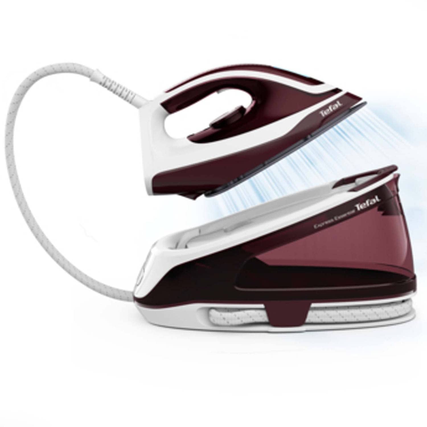 Tefal Express Essential Steam Ironing Station, up to 320 g/min Steam Boost, Short Heating Time, 2,200 Watt Power, Energy Saving Function, 1.4 Litre Water Tank, Ergonomic Handle, Anti-limescale System