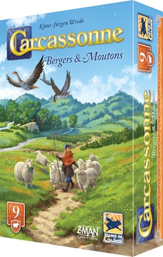 Asmodee - Carcassonne - Extension 9 : Bergers & Moutons - Hans im Glück - Jeu de société de...