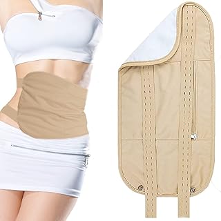 Castor Oil Pack, Reusable Castor Oil Pack Wrap for Liver Detox,Castor Oil Kit with Storage Bag for Insomnia Constipation Inflammation (not Included Oil)