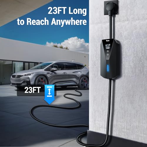 Tera EV-P02-BK-US Electric Vehicle Charger Portable: Level 2 & 1 J1772 16A 8A 110V 240V Etl Nema 14-50 Plug Indoor & Outdoor Ev Charging Station thumb #6