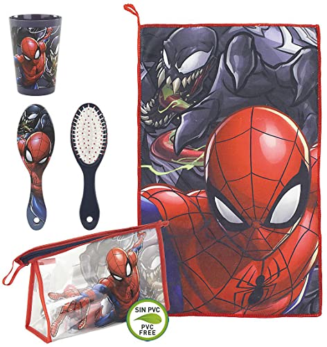 Cerdá Life'S Little Moments | Neceser niño | Transparente | Neceser Viaje | Ideal para Colegio, Playa, Impermeable | Bolsa de Aseo Niño | Necessaire | Licencia Oficial Marvel