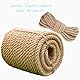 Tread star，Jute Rope ，Natural Garden Jute Twine Cord，Tug of War Rope, Barrier, Handrail,Made of (16mm-5M)