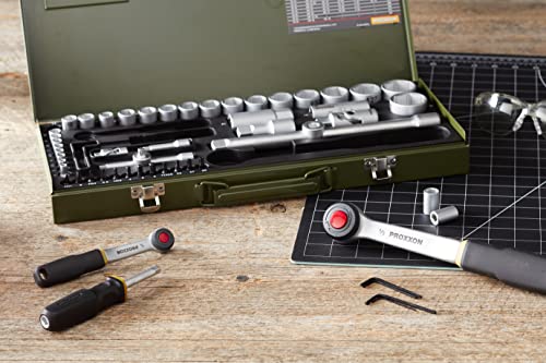 PROXXON 23040 Set Completo Chiavi a Tubo, 1/4 e