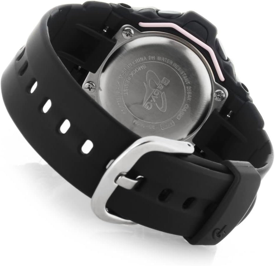 Casio G-Shock Women's Baby-G Digital Watch, Black/Pink (BLKPNK/1), One Size