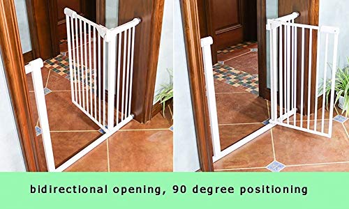 Barrière de sécurité extensible 152-158cm garde-corps de porte d'isolation blanc