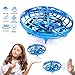 Mafix Drone for Kids Adults Toys Hand Operated Mini Drone Flying UFO Game Toys, Flying Ball Toy Gifts for Boys and Girls Motion Sensor Helicopter Outdoor and Indoor with Shinning LED Lights (Blue)