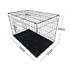 Dog Crate Large Size Dog Puppy Pet Cage with 2 Doors (Front & Side), Dog Crate with Removal Tray,Folding Metal Pet Dog Puppy Training Cage Crate for Dogs (Large 36")
