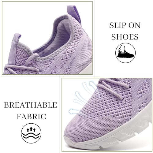 Image of Running Shoes for Women Slip On Tennis Walking Sneakers Sport Fashion Casual Workout Gym Athletic Hiking Nurse Non Slip Lightweight Breathable Trainers