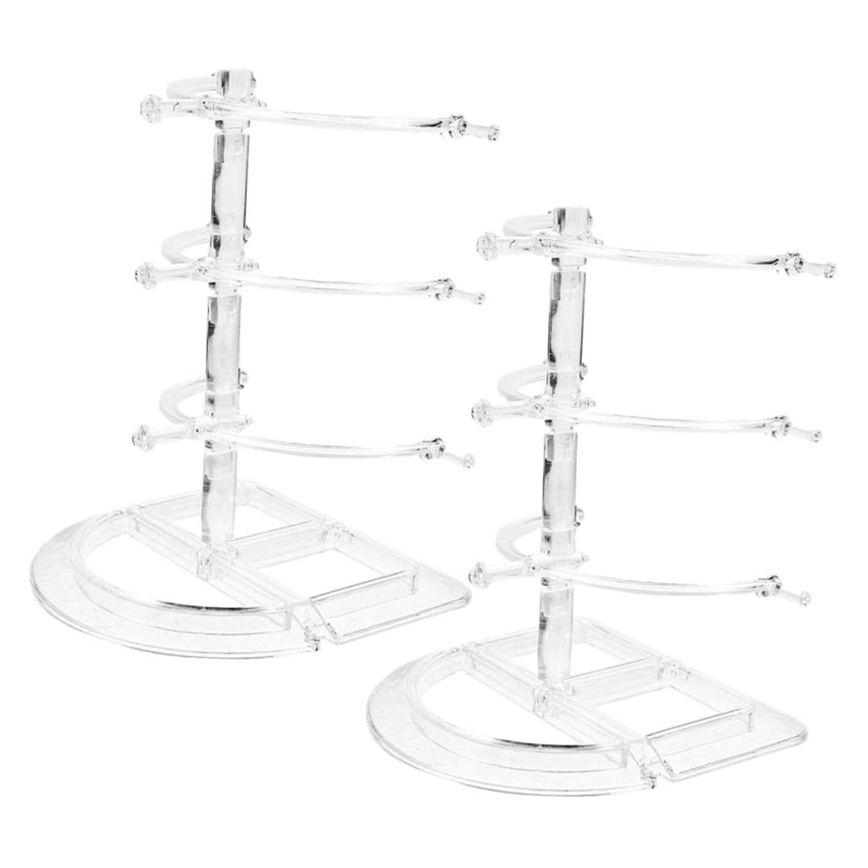 Amosfun 8 Pièces présentoir à lunettes presentoir lunettes support lunettes Support de lunettes détachable Présentoir lunettes transparent Présentoir en verre porte-lunettes de