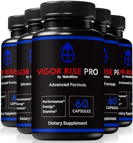 (5 Pack) Vigor Rise Pro for Men – Official VigorRisePro Formula with All-Natural Ingredients to Help Support Peak Performance, Endurance, and Daily Vitality, Just 2 Easy-to-Take Pills (300 Capsules)