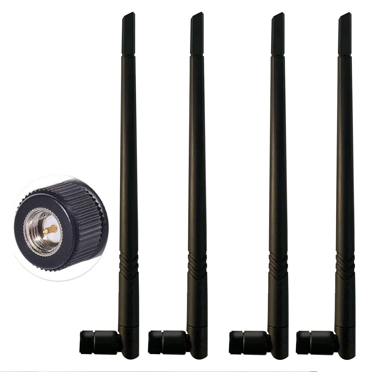 5-8 dBi High Gain External 4G/5G SMA Antenna WiFi Antenna for Cisco, Cradlepoint, Netgear, Pepwave, MoFi, CalAmp, Digi, Sierra and Other Routers & Modems 4 Pack