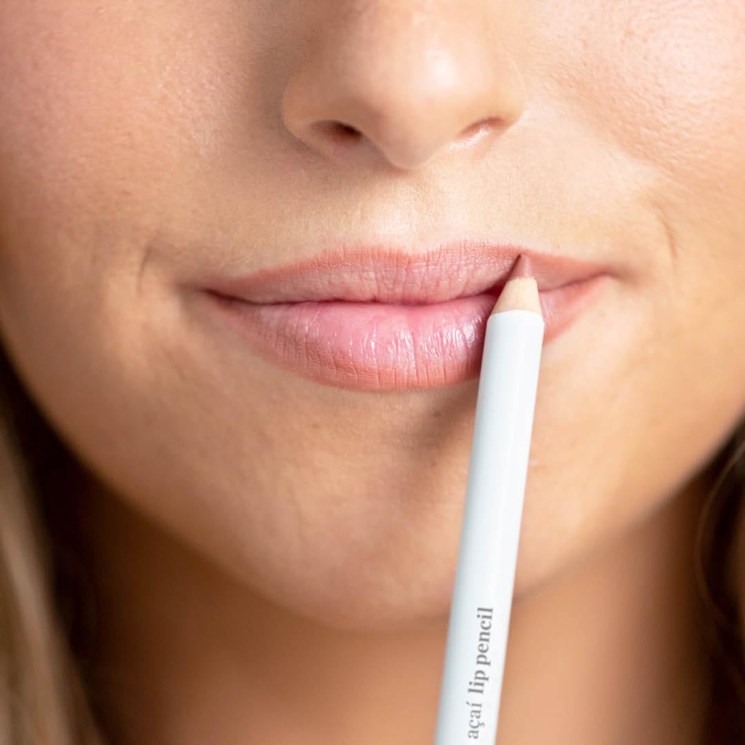 Ere Perez - Natural Açaí Lip Pencil | Firm, Plump, Repair Skin | Vitamins A, C + E, Coconut Oil | Vegan, Cruelty-Free, Clean Beauty (Shy)