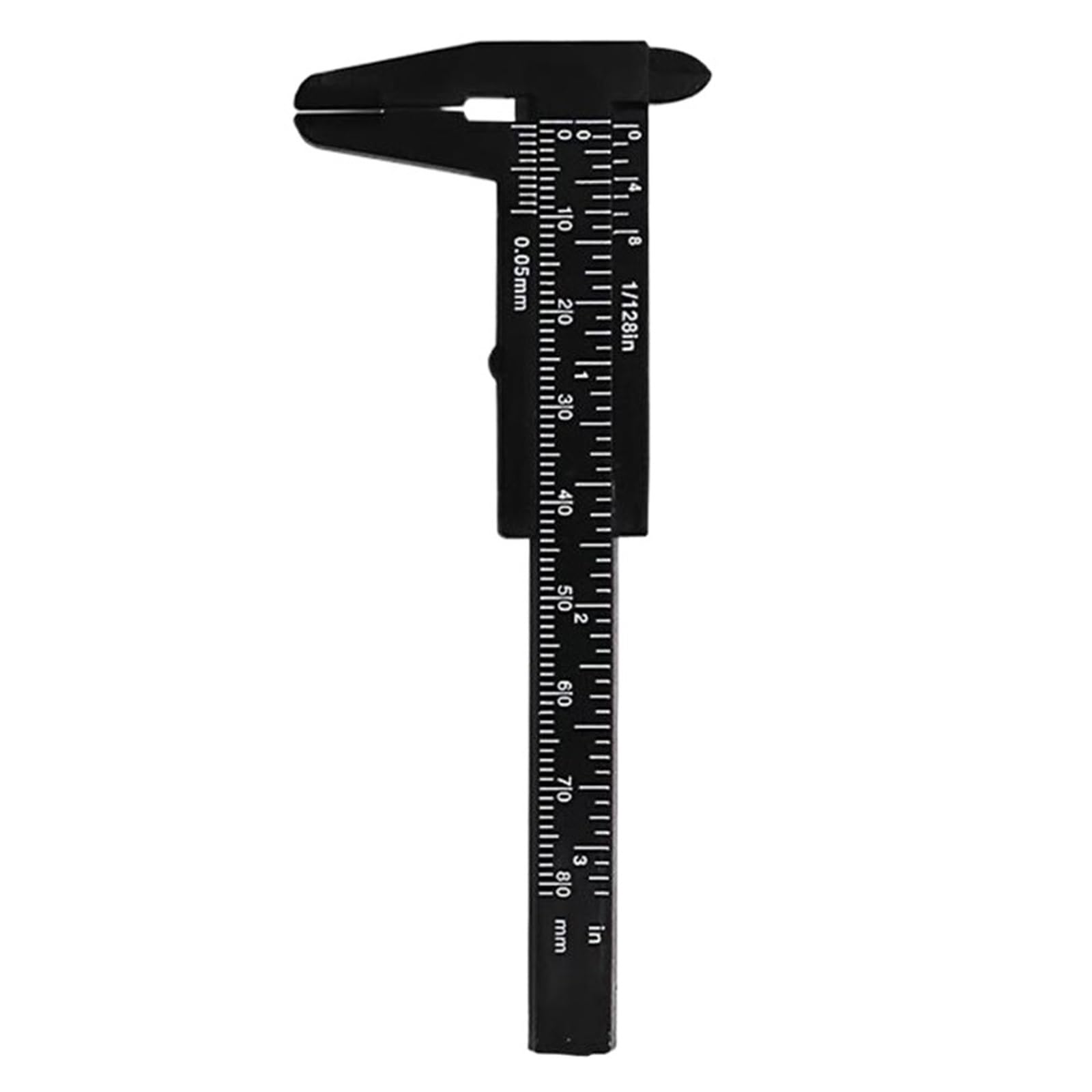 BDAYEK Vernier calipers 80mm Mini Plastic Digital Caliper Carbon Fiber Dial Vernier Gauge Pachometer Micrometer Measuring Tools(Black)