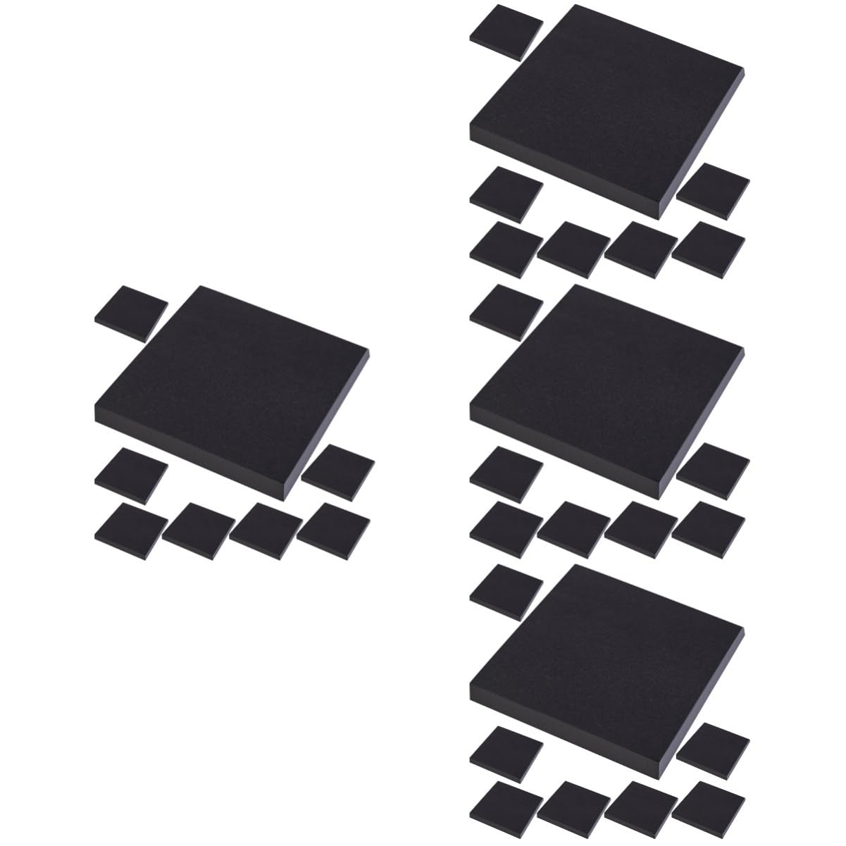 SHINEOFI 4 Ensembles Notes Autocollantes Noires Surligneurs Papeterie Marqueur Envelopper Publier Des Notes Boucle Ruban Auto-adhésif Onglets Collants Papier Black 8 Pièces * 4