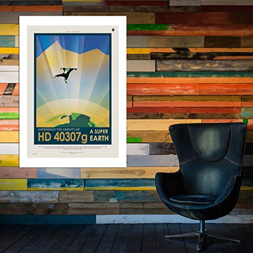 NASA Space Tourism poster encadré extra large Spiffing Prints HD